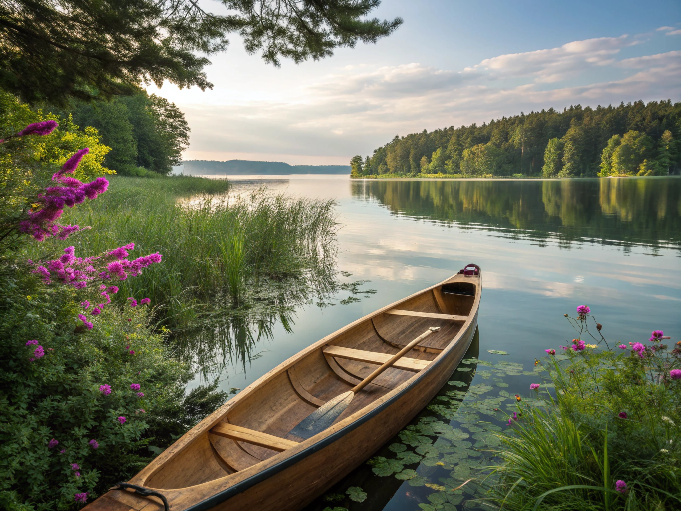 Canoe Trip on Lake Müritz