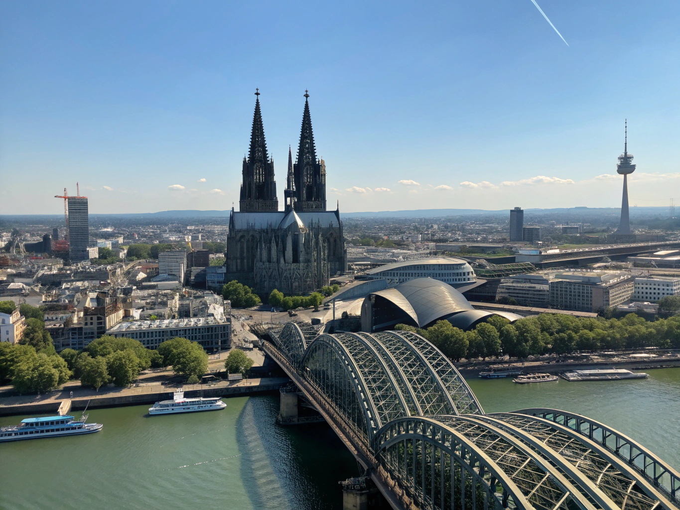 Panoramic View from Cologne Cathedral