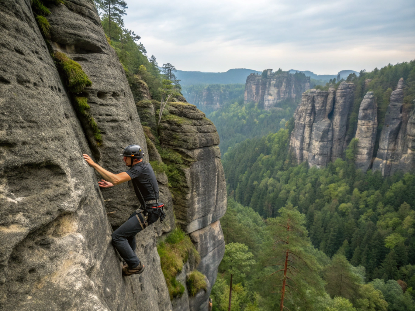 Climbing in Saxon Switzerland