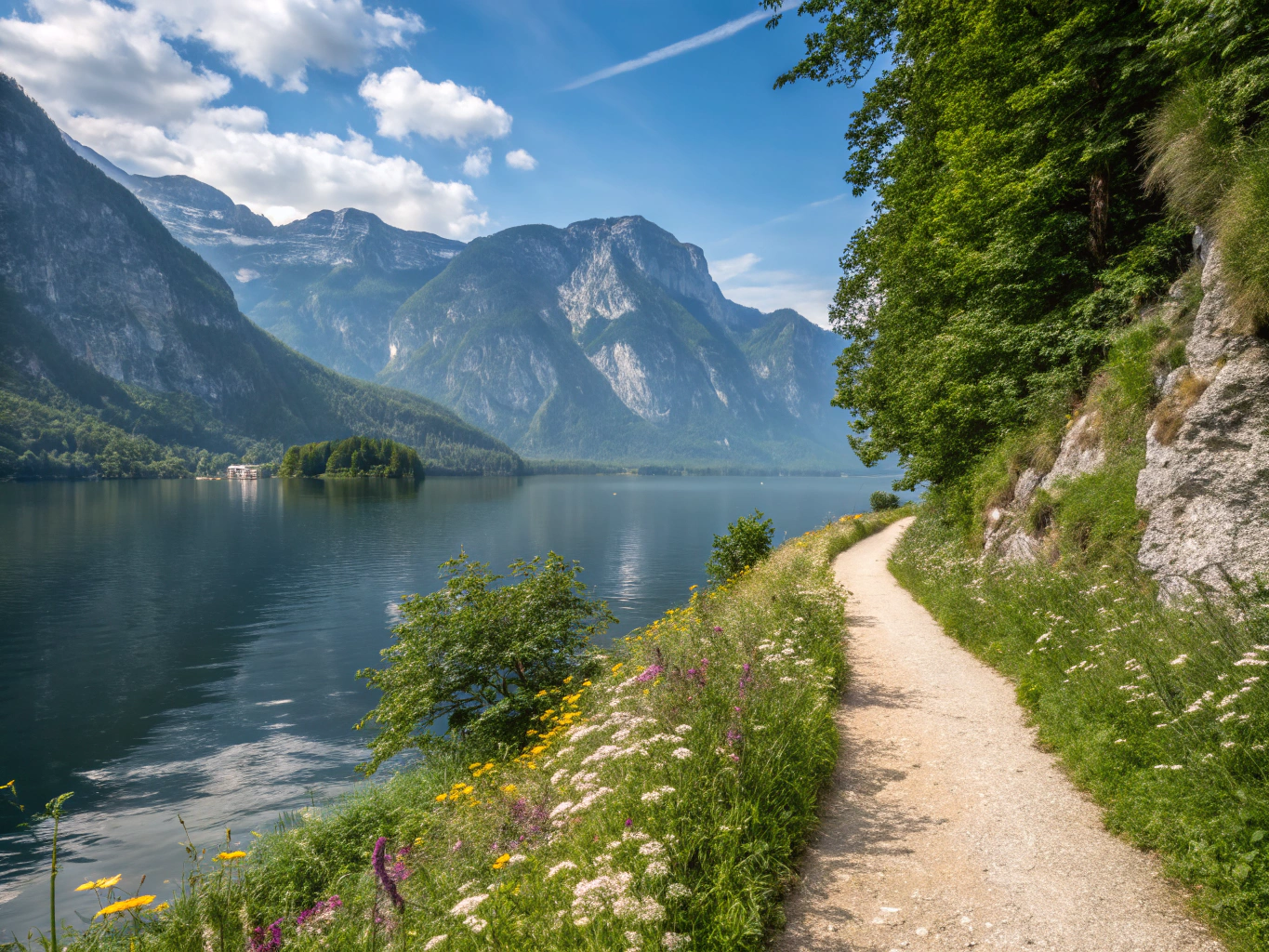 Hiking at Lake Hallstatt