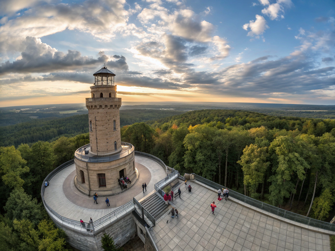 Panoramic View from the Bismarck Tower