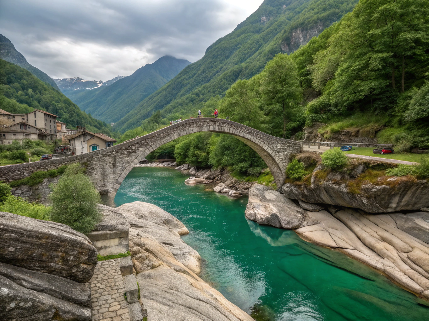 Hiking in the Verzasca Valley