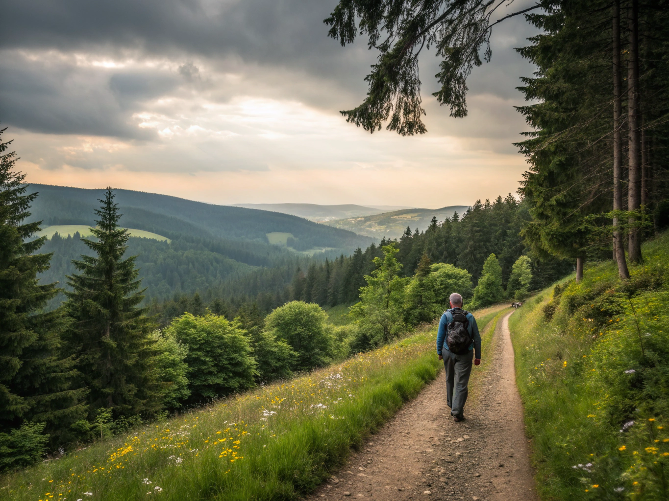 Hiking on the Rennsteig