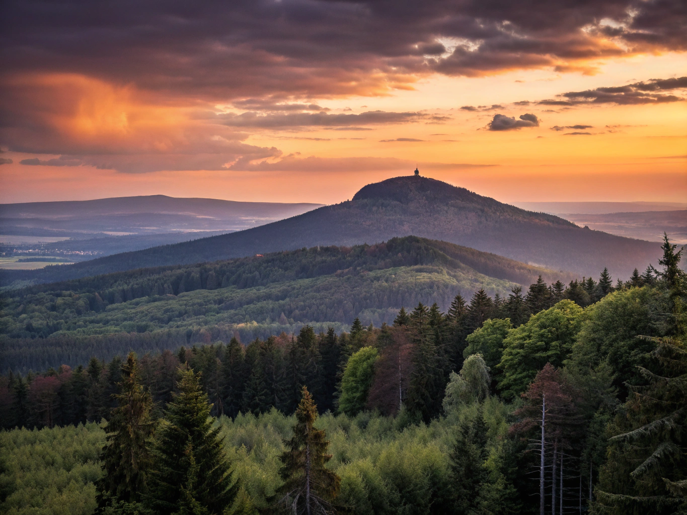 View from the Großer Beerberg