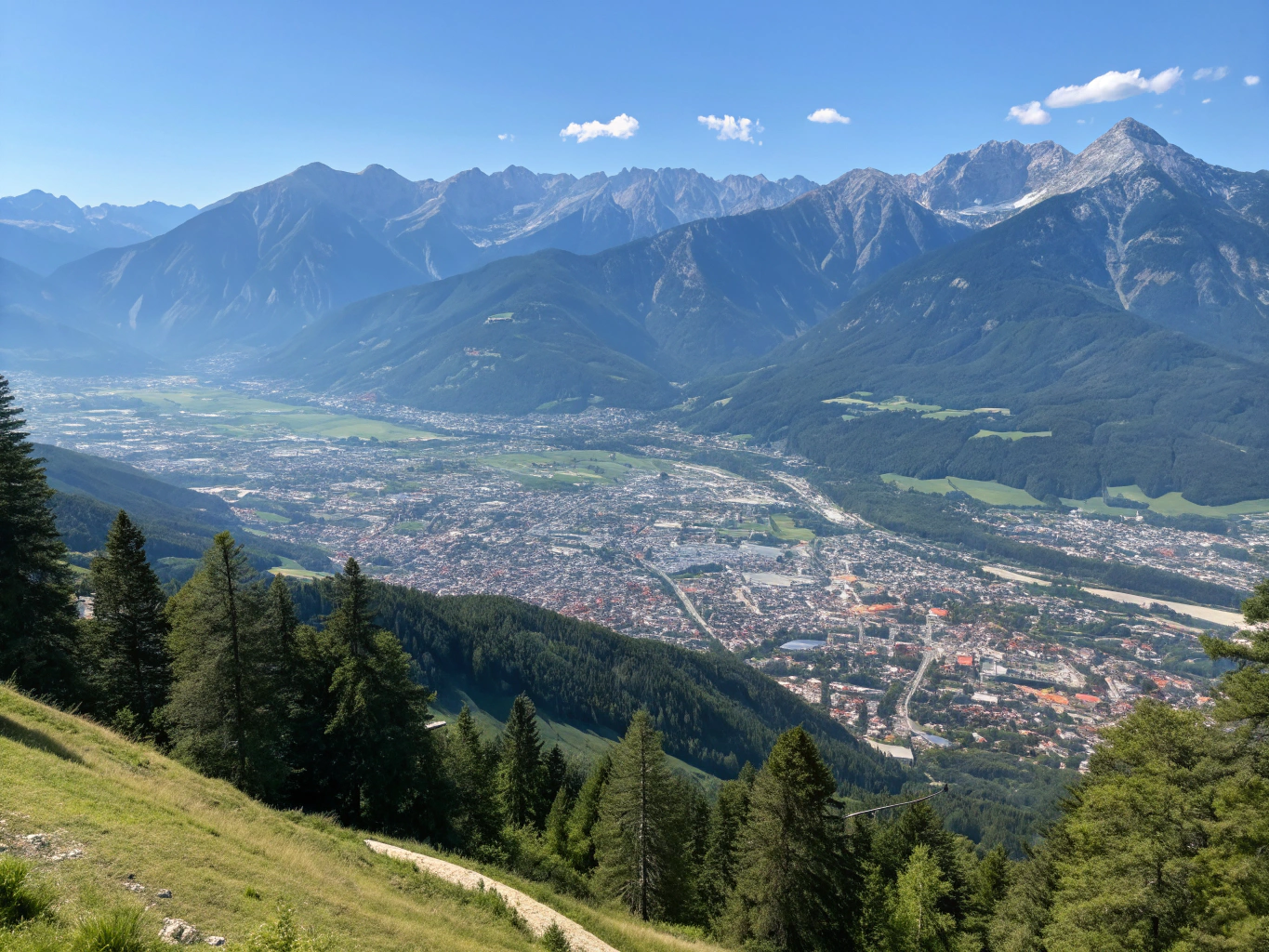 Panoramic View from Hafelekar