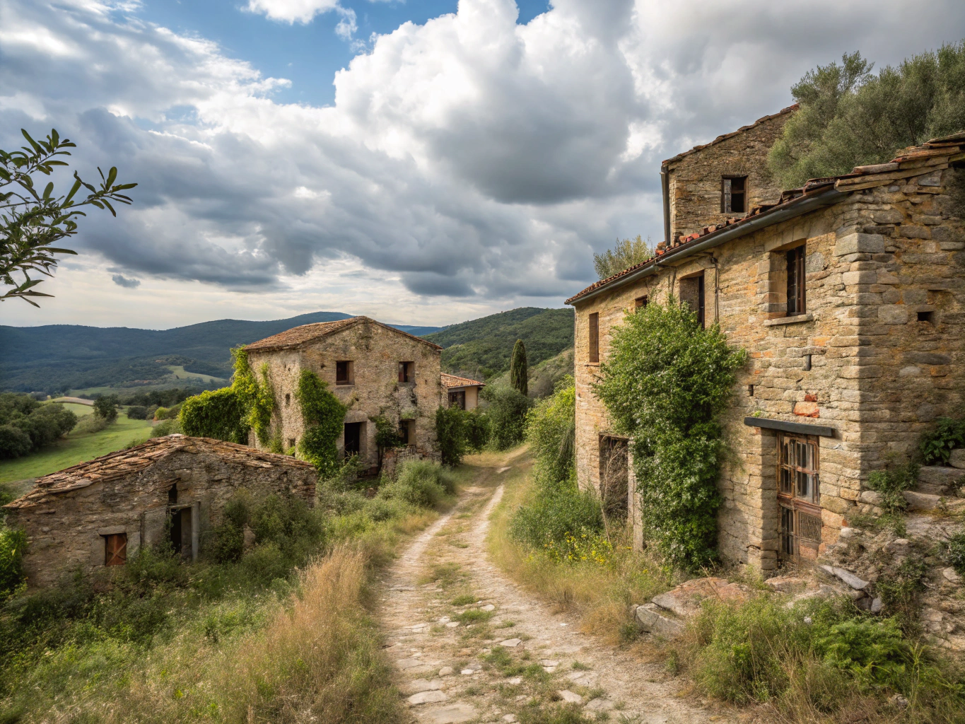 Abandoned Mountain Village of Toiano