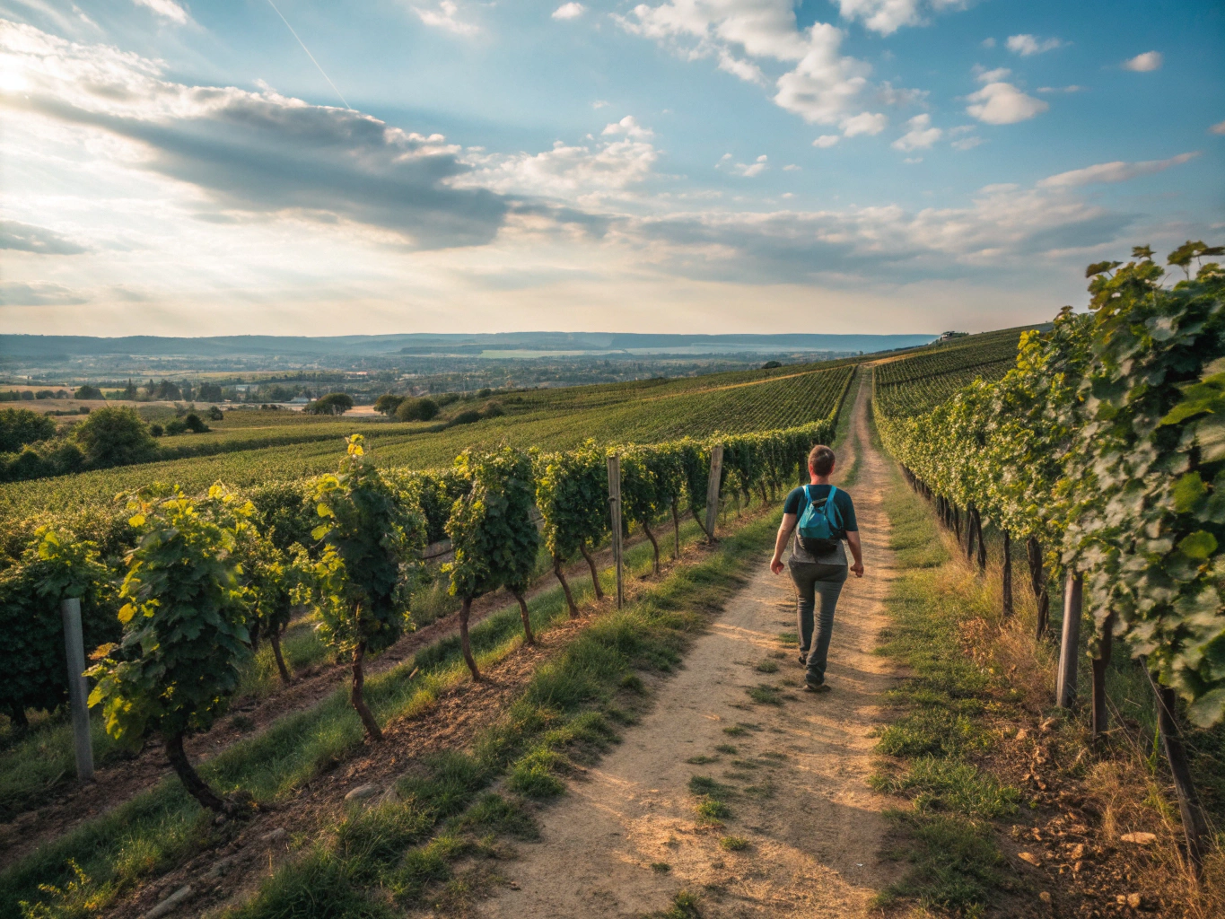Hike through the Vineyards around Randersacker