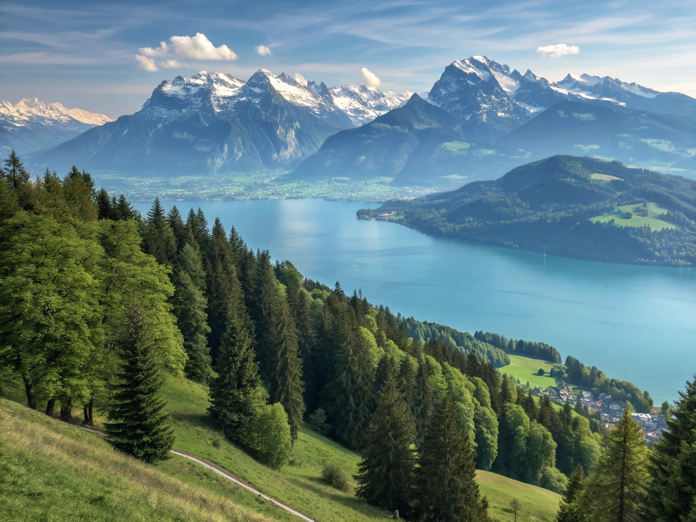 Panoramic View from Mount Pilatus