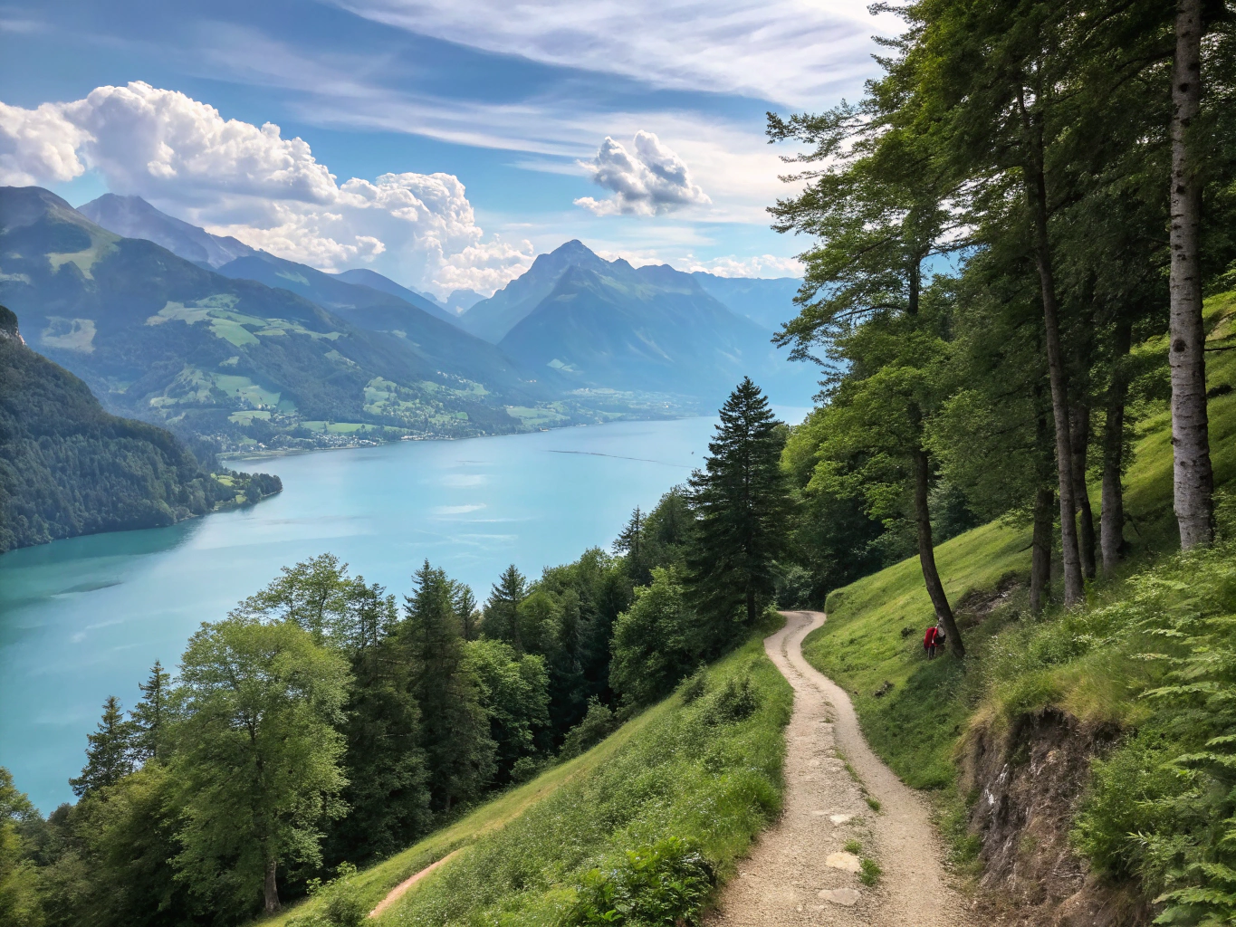 Hiking on the Swiss Path