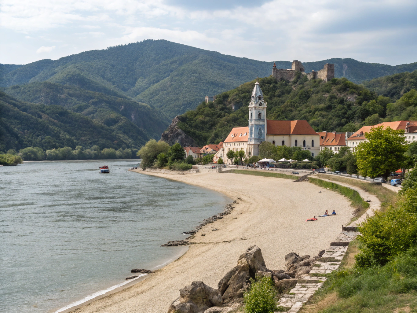 Bathing Beach in Rossatz-Arnsdorf