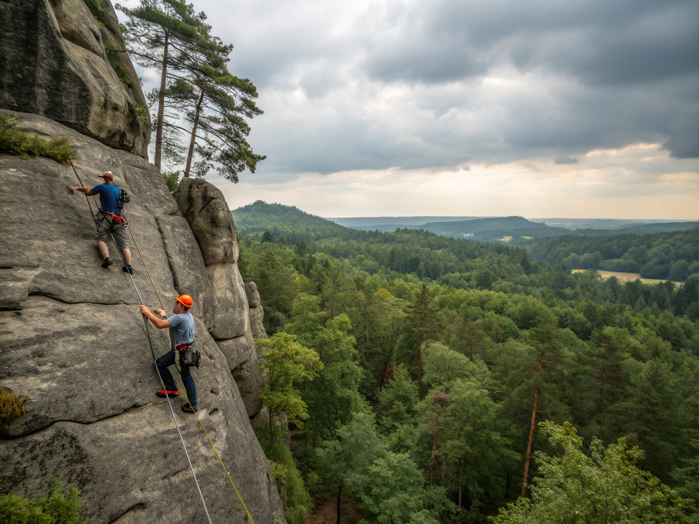 Climbing in the Blockheide Nature Park