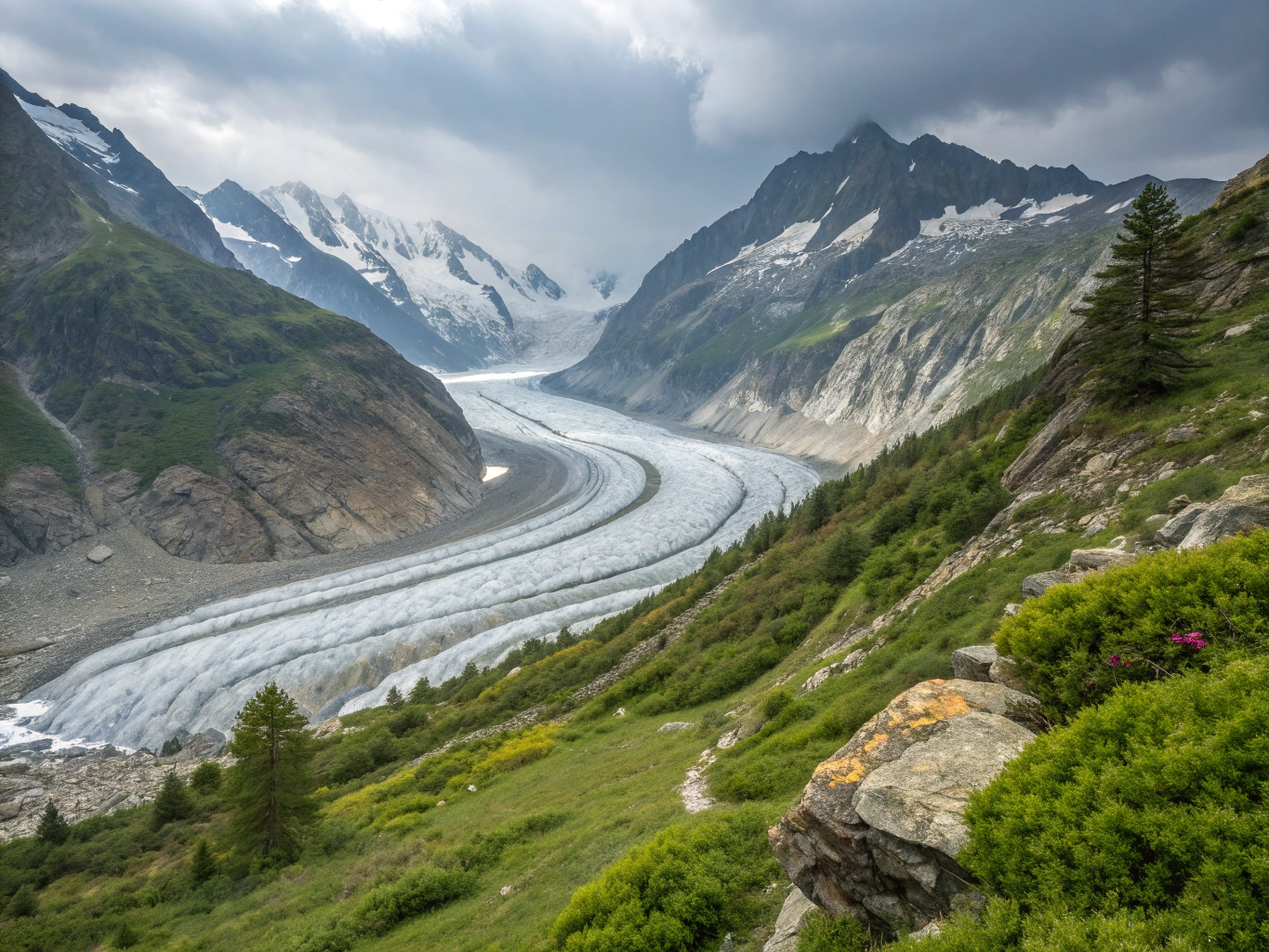 Hiking in the Aletsch Region